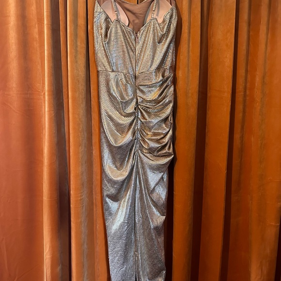 Gold jluxlabel cocktail dress size s - Picture 6 of 8